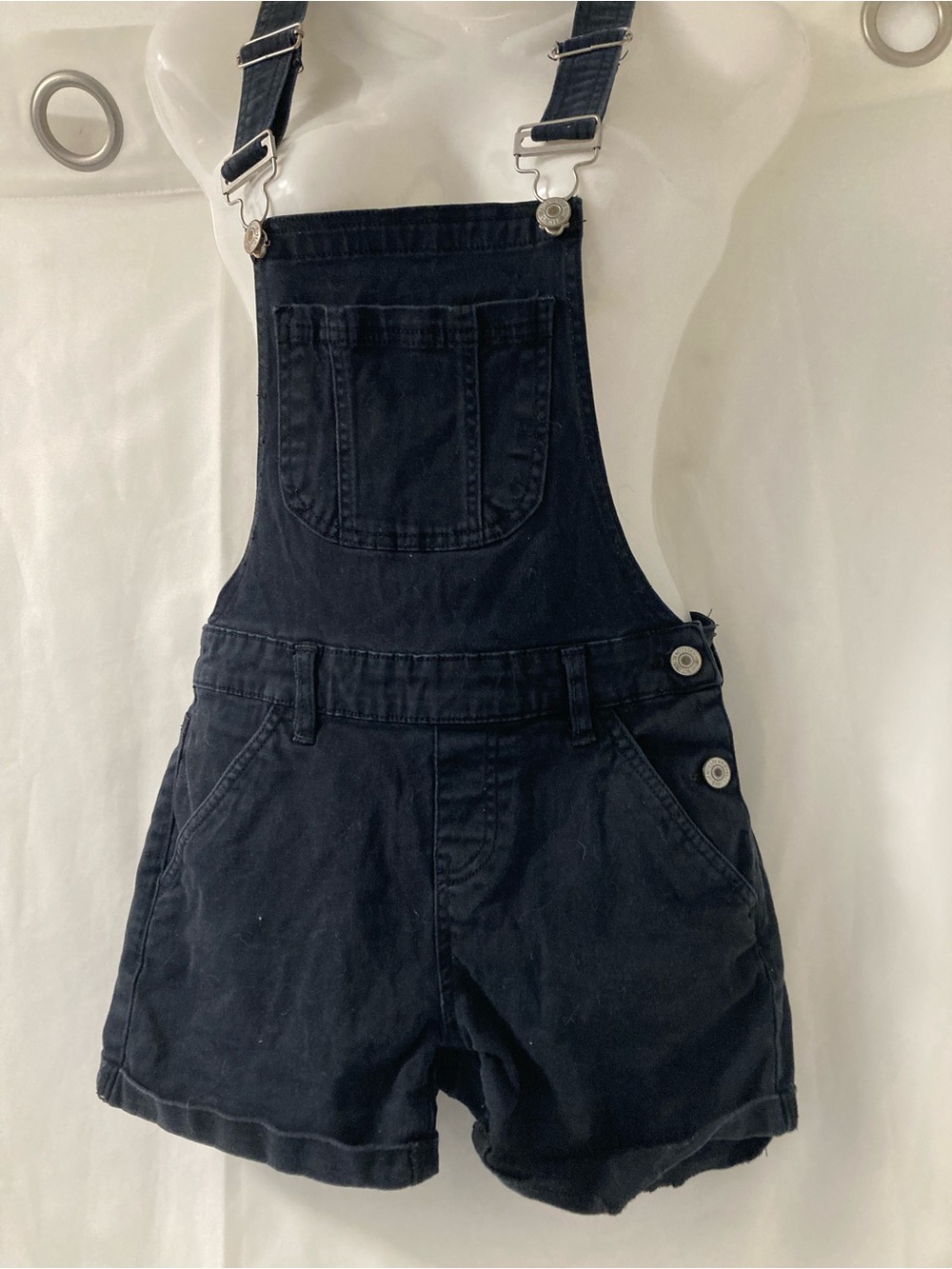 Bluenotes Y2K Dark Wash Denim Short Overalls Romper XS US2
